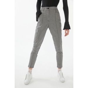 UO Cece Plaid Tapered Mom Pant